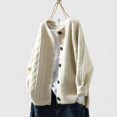 Lorenza - Comfortable Cable Cardigan