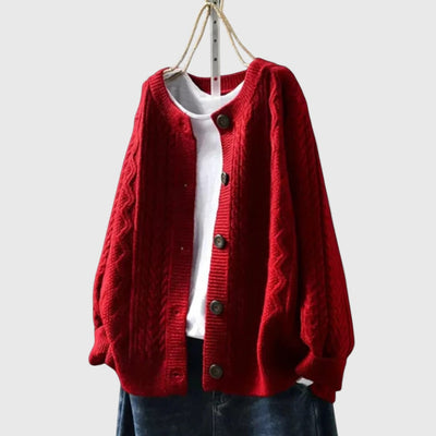 Lorenza - Comfortable Cable Cardigan