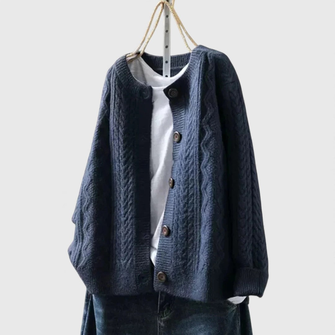 Lorenza - Comfortable Cable Cardigan