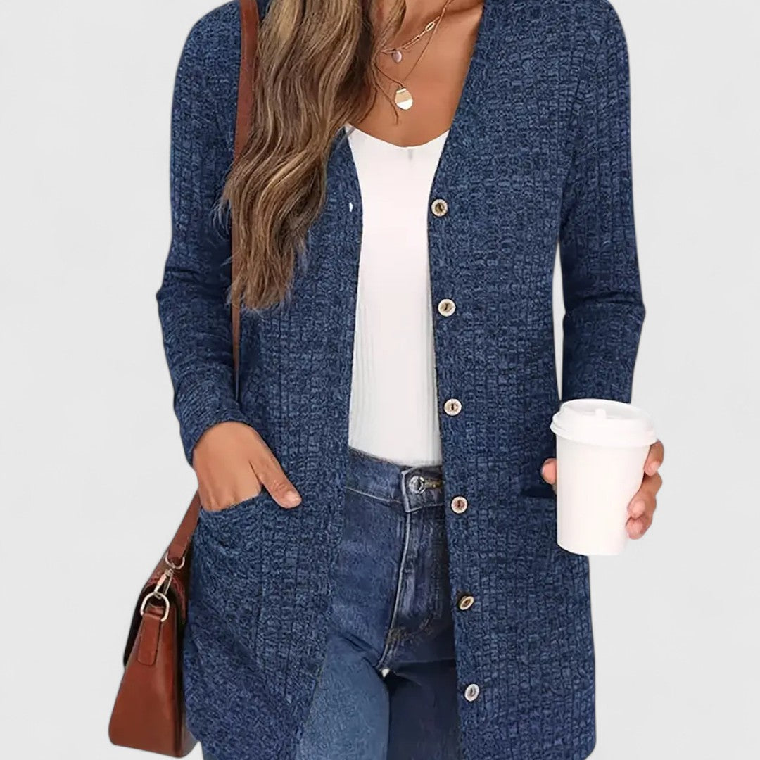 Lindsey - Comfortable V-Neck Cardigan