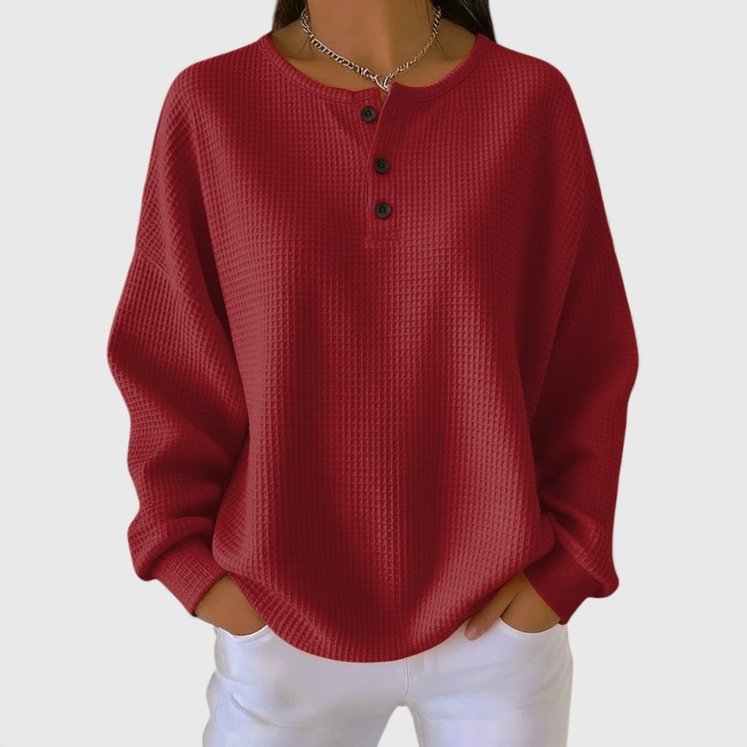 Edith - Cozy Button Front Sweater