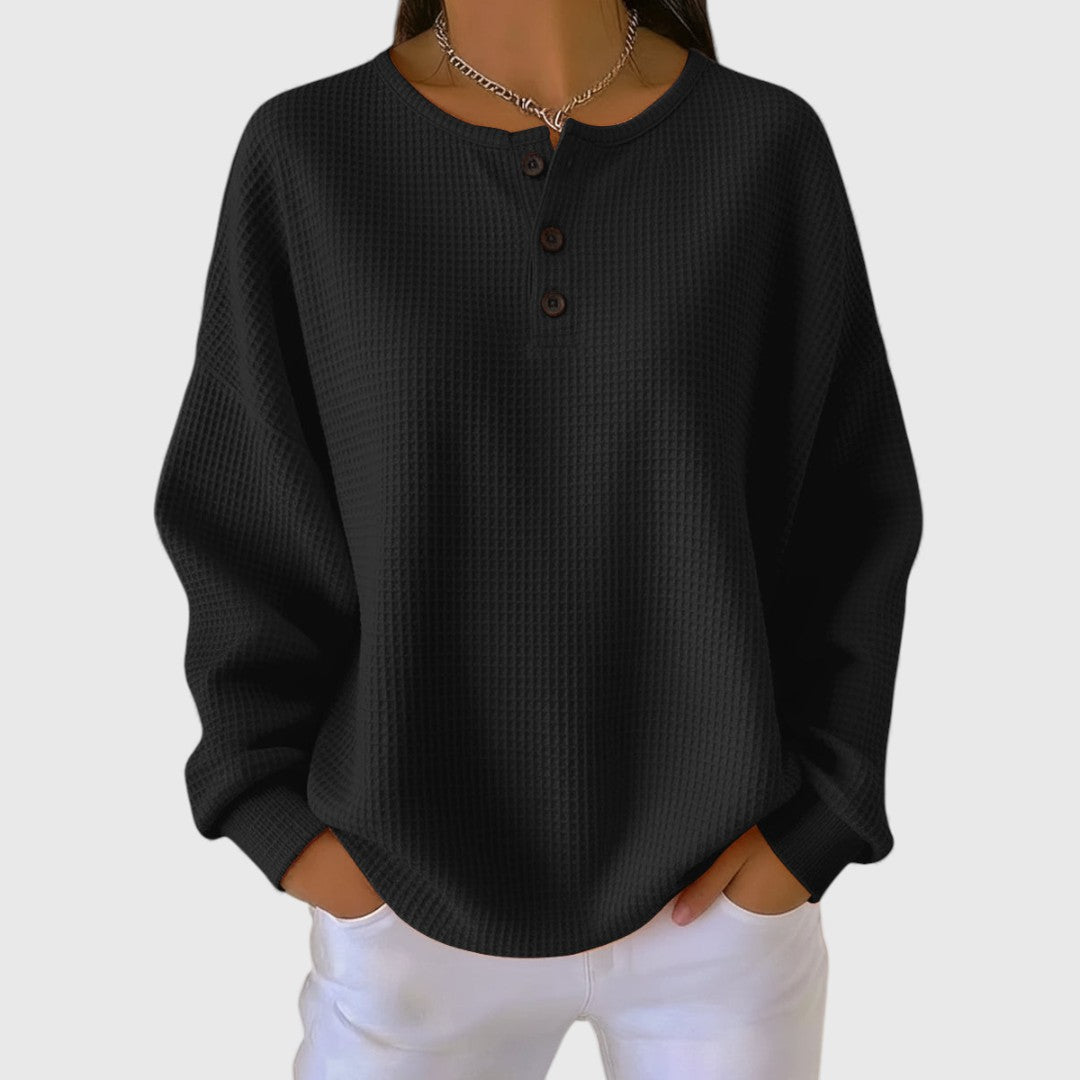 Edith - Cozy Button Front Sweater