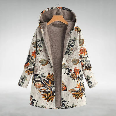 Irene | Elegant Floral Fleece Jacket
