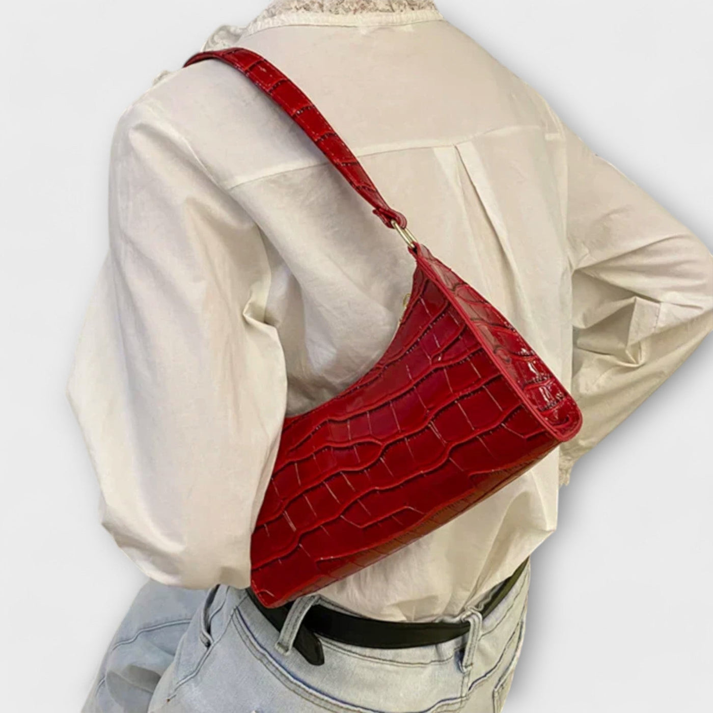 Ava - Shiny Leather Bag