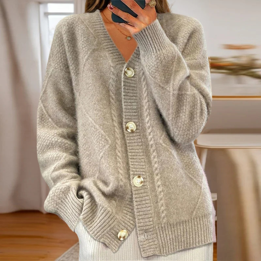 Candace - Cable-Knit Cardigan