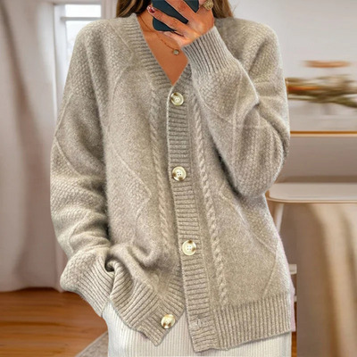 Candace - Cable-Knit Cardigan