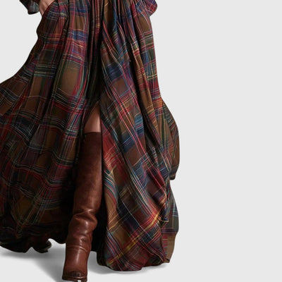 Hayden - Timeless Checkered Maxi Dress