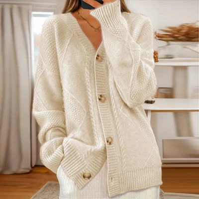 Candace - Cable-Knit Cardigan