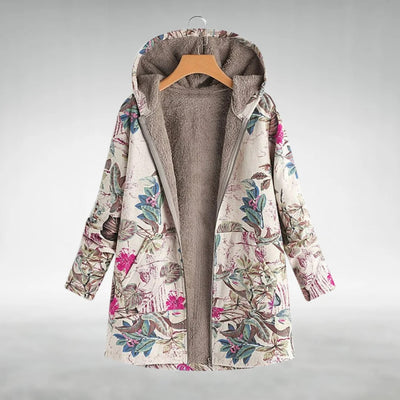 Irene | Elegant Floral Fleece Jacket