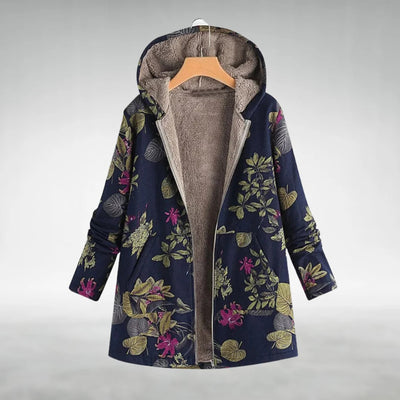 Irene | Elegant Floral Fleece Jacket