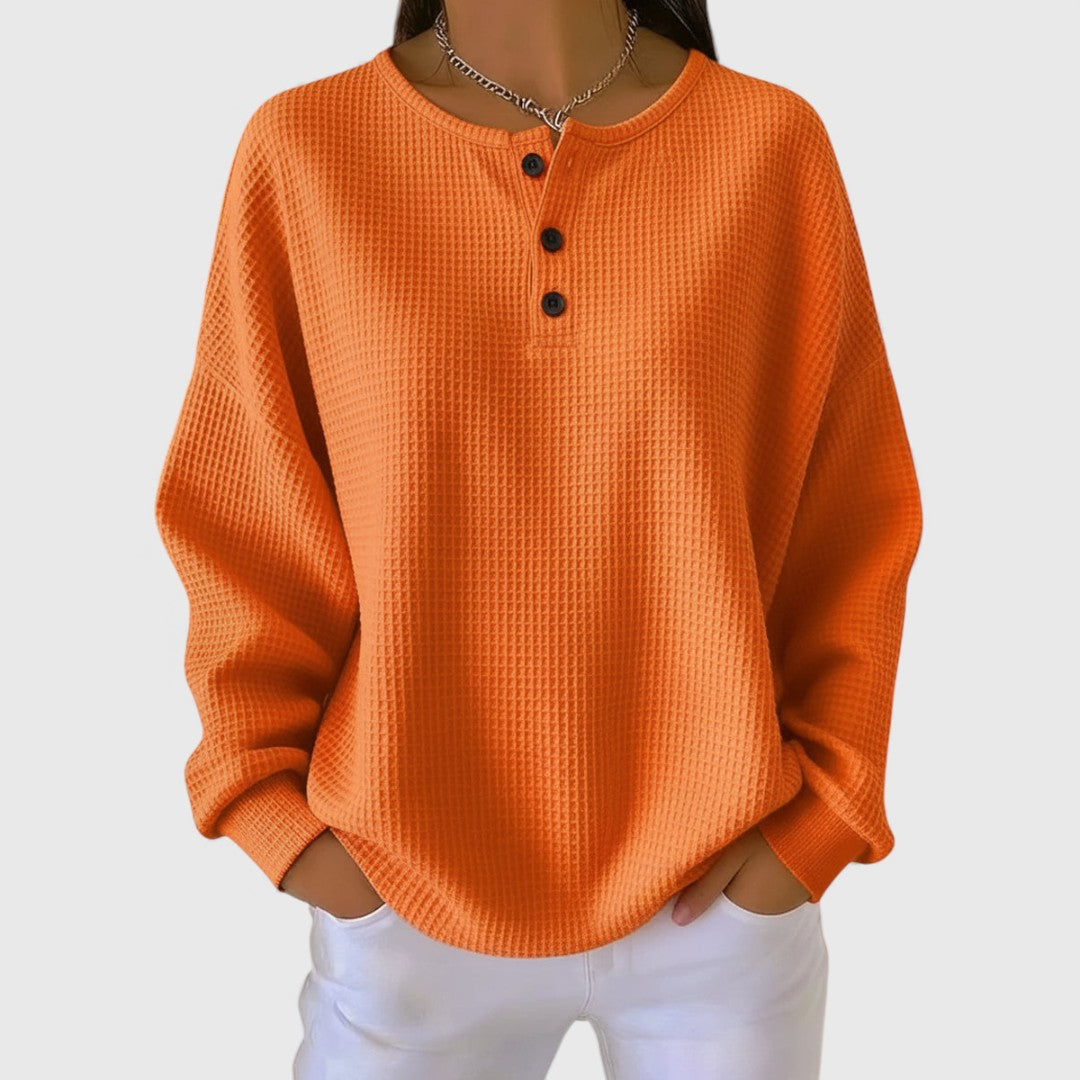 Edith - Cozy Button Front Sweater