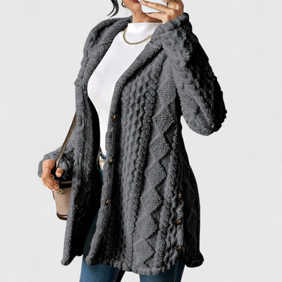 Krisha - Plush Hooded Cardigan